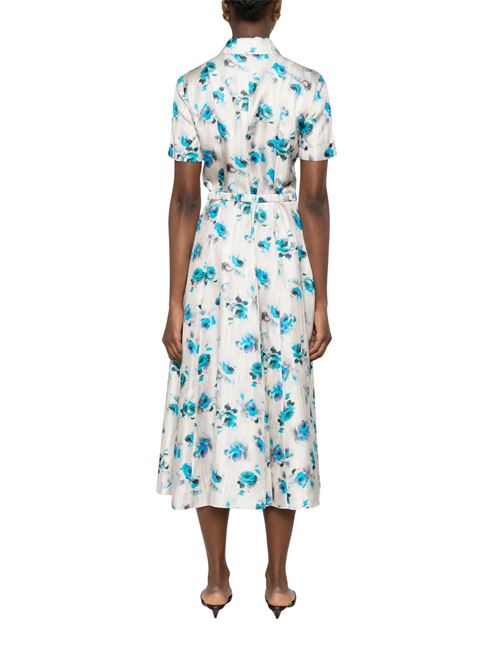 Abito camicia svasato con stampa floreale TORY BURCH | 182043027
